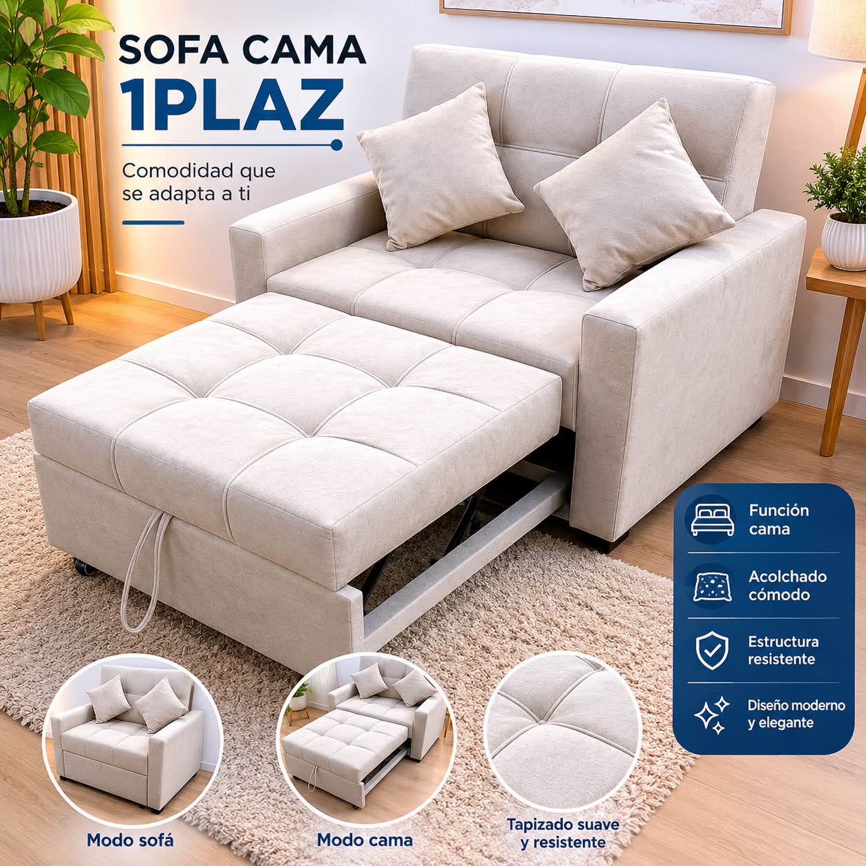Sofá Cama 1 Plaza